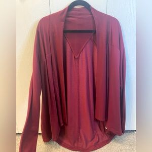 Active Life Red Wrap Sweater - XL